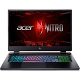 Acer Nitro 17 (AN17-41-R7C4), Gaming-Notebook schwarz, Windows 11 Home 64-Bit, 43.9 cm (17.3 Zoll) & 165 Hz Display, 512 GB SSD