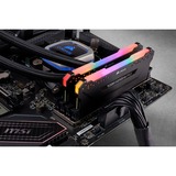 Corsair DIMM 16 GB DDR4-2933 (2x 8 GB) Dual-Kit, Arbeitsspeicher schwarz, CMW16GX4M2Z2933C16, Vengeance RGB PRO, INTEL XMP