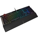 Corsair K100 RGB, Gaming-Tastatur schwarz, DE-Layout, Cherry MX RGB Speed Silver