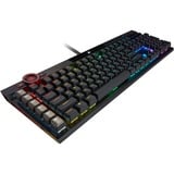 Corsair K100 RGB, Gaming-Tastatur schwarz, DE-Layout, Cherry MX RGB Speed Silver