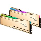 G.Skill DIMM 32 GB DDR5-7200 (2x 16 GB) Dual-Kit, Arbeitsspeicher gold, F5-7200J3445G16GX2-TR5G, Trident Z5 Royal, INTEL XMP
