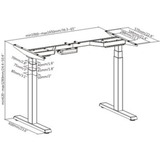 ICY BOX IB-EW205B-T 60866, Untergestell schwarz