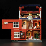 Lumibricks Reihenhaus aus rotem Backstein, Konstruktionsspielzeug 