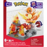 Mattel MEGA Pokémon Glumandas feurige Drehung, Konstruktionsspielzeug 