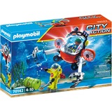PLAYMOBIL 70142 City Action Seenot: Umwelteinsatz mit Tauchboot, Konstruktionsspielzeug
