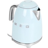 SMEG 50's Style KLF03PBEU, Wasserkocher hellblau/chrom, 1,7 Liter