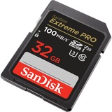 SanDisk Extreme PRO 32 GB SDHC, Speicherkarte schwarz, UHS-I U3, Class 10, V30
