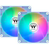 Thermaltake CT120 ARGB Sync PC Cooling Fan Hydrangea Blue, Gehäuselüfter hellblau, 2er Pack, ohne Controller, 120 mm