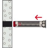 fischer Hohlraumdübel DuoHM 6x55 S PZ 25 Stück, mit Panhead-Schraube