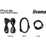 iiyama Prolite X2792HSU-B1, LED-Monitor 68.6 cm (27 Zoll), schwarz (matt), FullHD, IPS, HDMI, DP, USB-Hub, 120Hz Panel