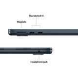 Apple MacBook Air 34,5 cm (13,6") 2025 CTO, Notebook schwarz, 32 GB, 1 TB (1 TB SSD), M4, MacOS, Deutsch