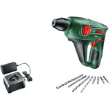 Bosch Akku-Bohrhammer Uneo, 12Volt grün/schwarz, 2x Li-Ionen Akku 2,0Ah, im Koffer