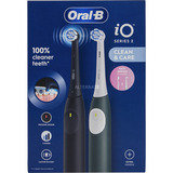 Braun Oral-B iO Series 2 Night Black/Forest Green mit 2. Handstück, Elektrische Zahnbürste dunkelgrün/schwarz