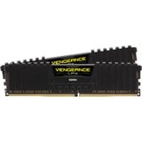 Corsair DIMM 16 GB DDR4-3600 (2x 8 GB) Dual-Kit, Arbeitsspeicher schwarz, CMK16GX4M2D3600C16, Vengeance LPX, INTEL XMP