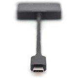 Digitus 2-Port MST Video Hub, Dockingstation USB-C, 2x DisplayPort