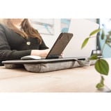 Digitus Notebook Tisch / Arbeitsplatz, bis 17" grau, Handy-Slot und Mauspad