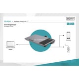 Digitus Notebook Tisch / Arbeitsplatz, bis 17" grau, Handy-Slot und Mauspad