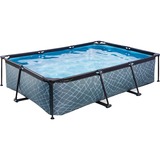 Exit Toys Stone Pool, Frame Pool 300x200x65cm, Schwimmbad grau, mit Filterpumpe