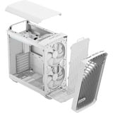 Fractal Design Compact RGB White TG Clear, Tower-Gehäuse weiß, Tempered Glass