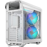 Fractal Design Compact RGB White TG Clear, Tower-Gehäuse weiß, Tempered Glass