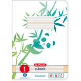 Herlitz Heft A5 16 Blatt Lineatur 01 GREENline Panda A5