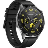 Huawei Watch GT4 46mm (Phoinix-B19F), Smartwatch schwarz/grau, schwarzes Fluorelastomer-Armband