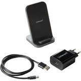 Intenso Wireless Charging Stand BSA2, Ladestation schwarz, QI-Standard, PD3.0, Quick Charge 3.0