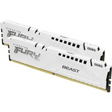 Kingston FURY DIMM 64 GB DDR5-6000 (2x 32 GB) Dual-Kit, Arbeitsspeicher weiß, KF560C36BWEK2-64, FURY Beast, AMD EXPO