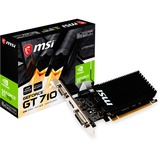 MSI GeForce GT 710 2GD3H LP, Grafikkarte HDMI, DVI-D, VGA