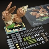 Mattel MEGA Pokémon Bewegliches Evoli Bauspielzeug-Set für Sammler, Konstruktionsspielzeug 1381 Teile