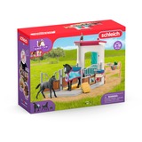 Schleich Horse Club Pferdebox mit Stute und Fohlen, Spielfigur 