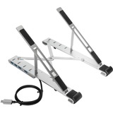 Targus Tragbarer Ständer mit integriertem USB-A-Hub silber