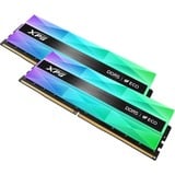 ADATA DIMM 32 GB DDR5-8000 (2x 16 GB) Dual-Kit, Arbeitsspeicher silber, AX5U8000C3816G-DCLANRSG, XPG Lancer Neon RGB, INTEL XMP, AMD EXPO