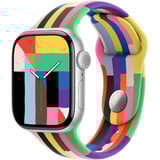 Apple 42 mm Sportarmband Pride Edition, Uhrenarmband mehrfarbig,  Größe S/M