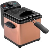 Bestron Mini Fritteuse AF100CO mit Kaltzonen-Technik kupfer/schwarz, 1.000 Watt, 1,2 L