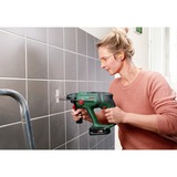 Bosch Akku-Bohrhammer UniversalHammer 18V grün/schwarz, Li-Ionen Akku 2,5Ah, Koffer, POWER FOR ALL ALLIANCE