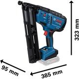 Bosch Akku-Holznagler GNH 18V-64 MD Professional solo, 18Volt blau/schwarz, ohne Akku und Ladegerät, in L-BOXX