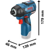 Bosch Professional Akku-Schlagschrauber GDR 12V-110 Professional solo, 12Volt blau/schwarz, ohne Akku und Ladegerät, in L-BOXX