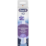 Braun Oral-B iO Strahlendes Weiss 2er, Aufsteckbürste weiß, Für eine aufhellende Reinigung