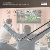 Digitus HDMI AOC Hybrid Glasfaserkabel, UHD 4K schwarz, 10 Meter