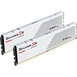 G.Skill DIMM 64 GB DDR5-5600 (2x 32 GB) Dual-Kit, Arbeitsspeicher weiß, F5-5600J2834F32GX2-RS5W, Ripjaws S5, INTEL XMP