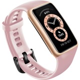 Huawei Band 6, Smartwatch rotgold, Silikonarmband in Sakura Pink