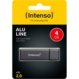 Intenso Alu Line 4 GB, USB-Stick schwarz