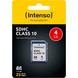 Intenso Secure Digital SDHC Card 4 GB, Speicherkarte Class 10