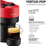 Krups Nespresso Vertuo Pop Spicy Red XN9205, Kapselmaschine schwarz/dunkelrot