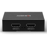 Lindy 2 Port HDMI 4K Splitter, HDMI Splitter schwarz