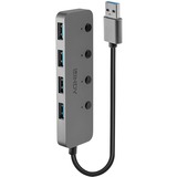 Lindy 4 Port USB 3.0 Hub mit Ein-/Ausschaltern, USB-Hub 