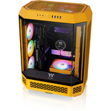 Thermaltake The Tower 600 , Tower-Gehäuse dunkelgelb, Tempered Glass x 3