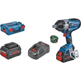 Bosch Professional PRO Akku-Schlagschrauber BITURBO GDS 18V-1050 HC Professional, 18Volt blau/schwarz, 2x Akku ProCORE18V 8,0Ah, Bluetooth Modul, 3/4", in L-BOXX