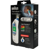 Braun IRT6525 Fieberthermometer ThermoScan 7+ weiß, Infrarot-Ohrthermometer